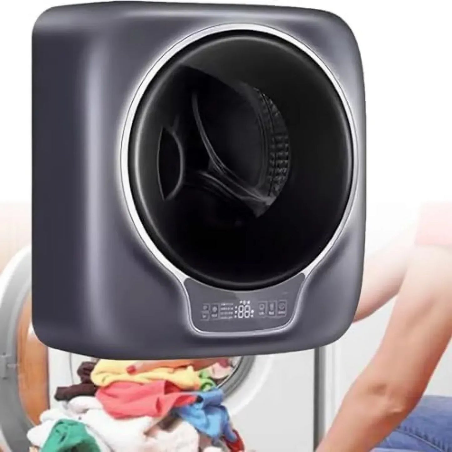 Mini Lave-Linge Mural 3 kg, Compact et Automatique, Parfait pour Appartements et Étudiants