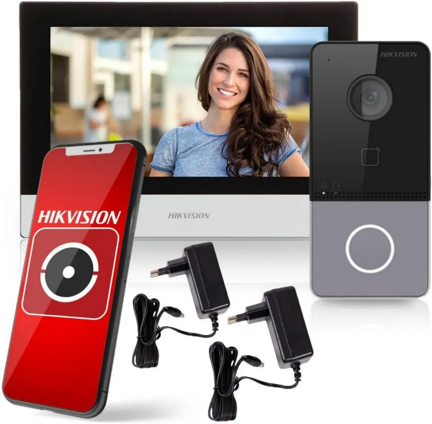 Kit Interphone Vidéo IP Hikvision pour Villa - Bouton d'Appel Unique