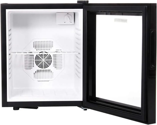 Réfrigérateur Compact 30L Silencieux avec Porte en Verre Anti-givre